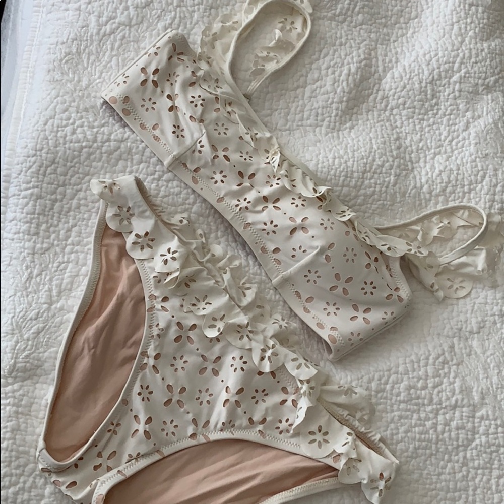 Super cute J. Crew eyelet bikini